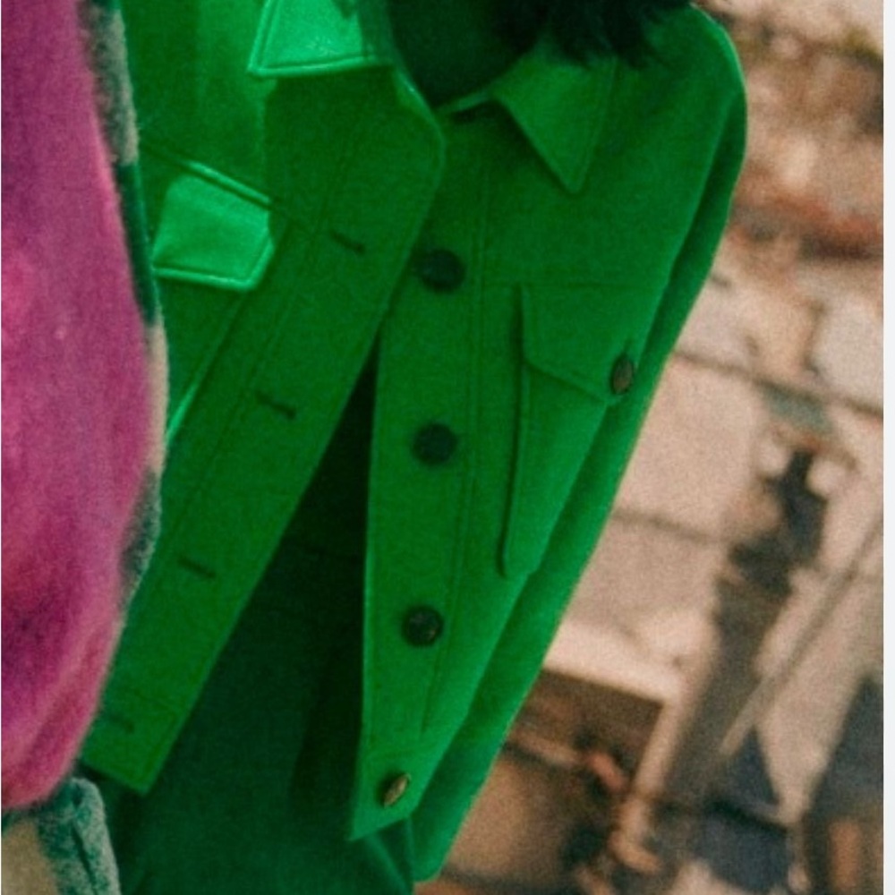 Sezane Erwann Jacket in Green Size S - Picture 4 of 10
